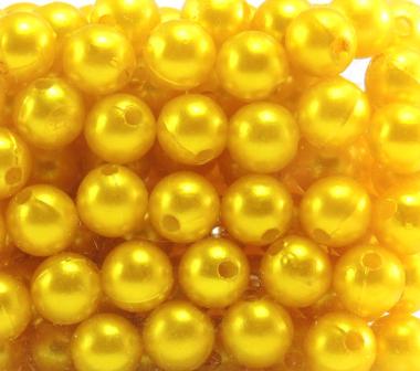 Perlen GELB 10mm 120 Stück 