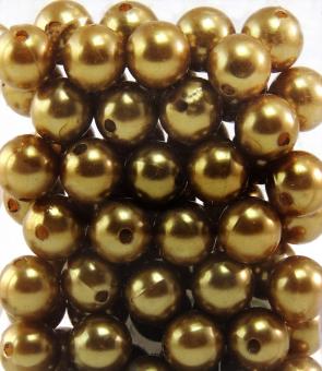 Perlen GOLD 14mm 72 Stück 