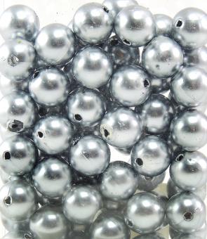 Perlen SILBER 14mm 72 Stück 