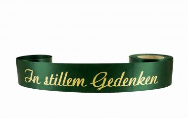 30 x Trauerspruch " In stillem Gedenken " GRÜN 