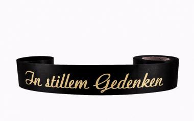 30 x Trauerspruch " In stillem Gedenken  SCHWARZ 