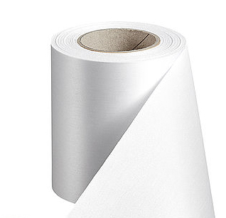 Super - Satin ohne Rand 12,5cm x 25m WEISS 