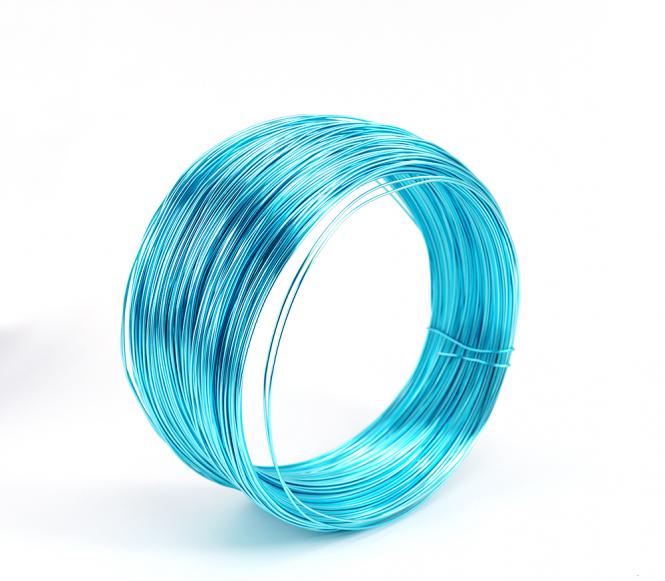 Aludraht 1mm x 120m EISBLAU 