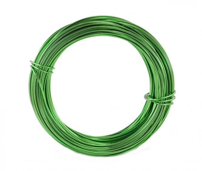 Aluminium - Draht 2mm x 60m APFELGRÜN 500g Sparpack 