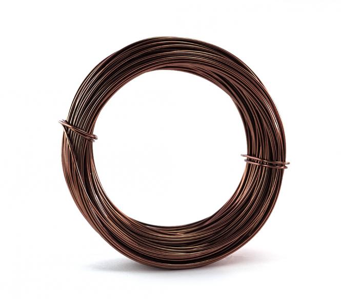 Aluminium - Draht 2mm x 60m HELLBRAUN 500g Sparpack 