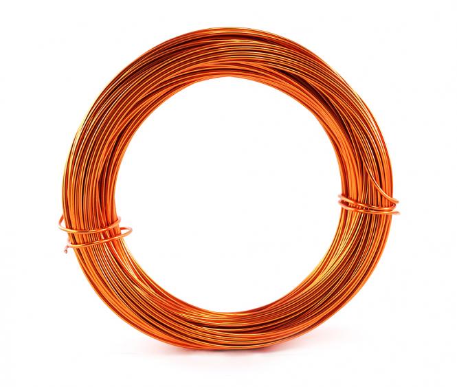 Aluminium - Draht 2mm x 60m ORANGE 500g Sparpack 