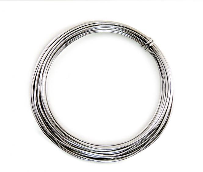 Aluminium - Draht  2mm x 12m SILBER 