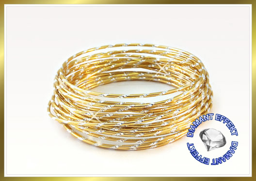 Aludraht Diamant Look 2mm x 5m  GOLD 