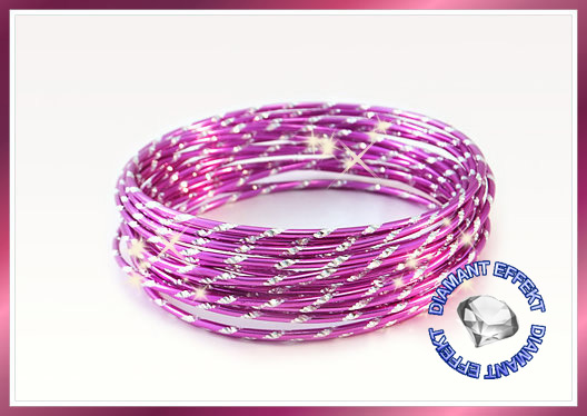 Aludraht Diamant Look 2mm x 5m  LAVENDEL 