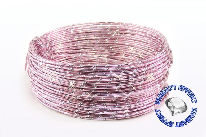 Aludraht Diamant Look 2mm x 30m ROSA SPARPACK 