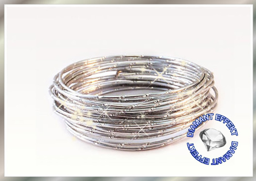 Aludraht Diamant Look 2mm x 5m  SILBER 