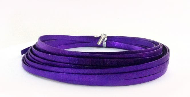 Aludraht FLACH GEPRÄGT 5mm x 8m LILA 