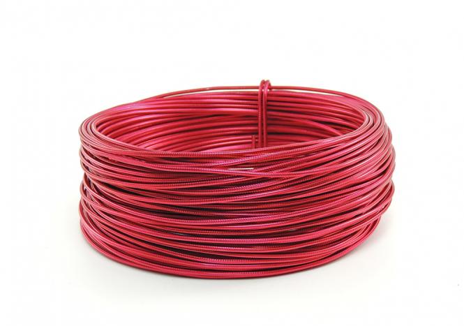 Aludraht RUND GEPRÄGT 2mm x 30m ROT SPARPACK 