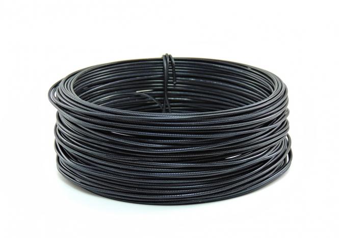 Aludraht RUND GEPRÄGT 2mm x 30m  SCHWARZ SPARPACK 