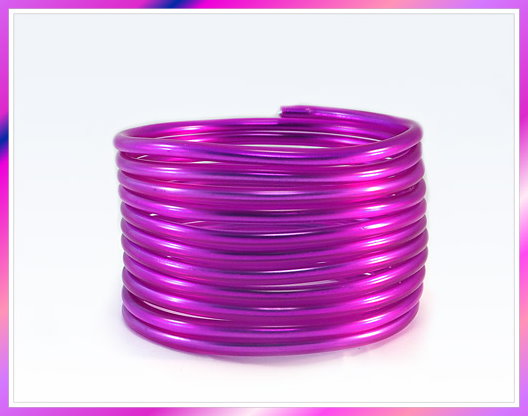 Aludraht NEON LOOK PINK 4,5mm x 9m Sparpack 