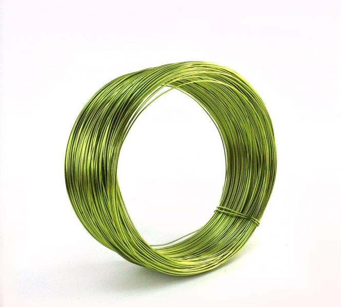 Aludraht 1mm x 120m APFELGRÜN 