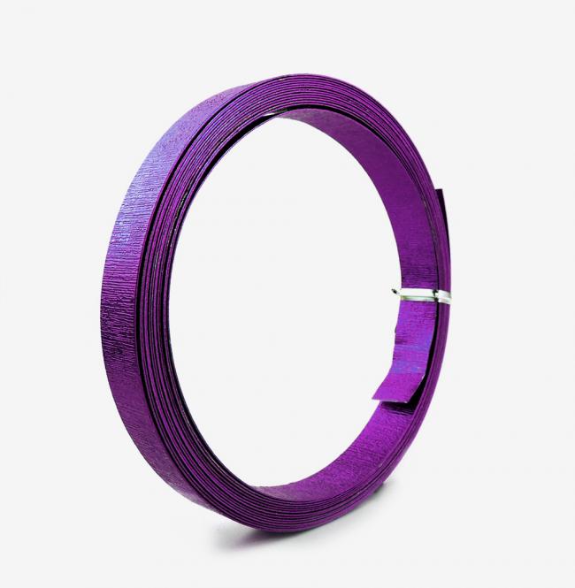 Aludraht FLACH GEPRÄGT 15mm x 5m LAVENDEL 