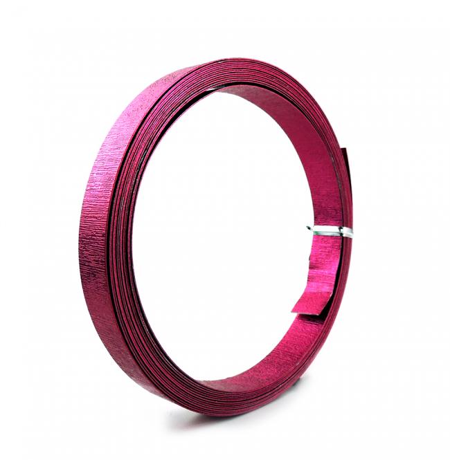 Aludraht FLACH GEPRÄGT 15mm x 5m PINK 