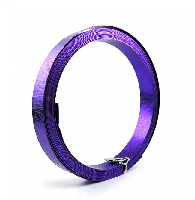 Aludraht FLACH GEPRÄGT 15mm x 5m VIOLET 