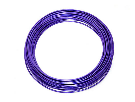 Aluminium - Draht  2mm x 12m VIOLETT 