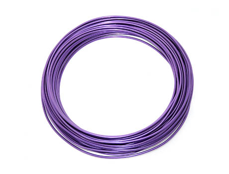 Aluminium - Draht  2mm x 12m LAVENDEL 