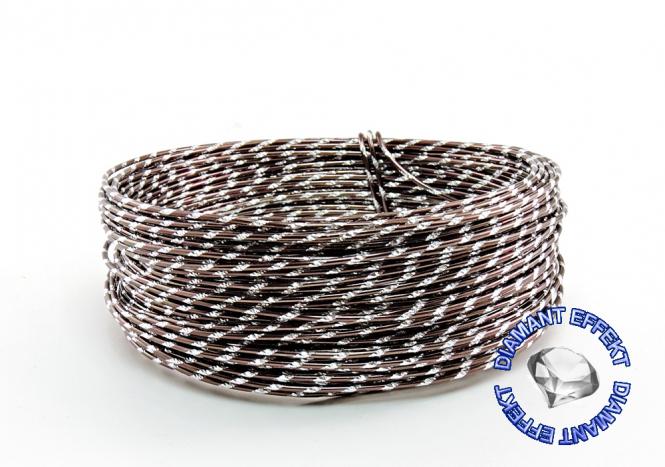 Aludraht Diamant Look 2mm x 30m SCHOKO SPARPACK 
