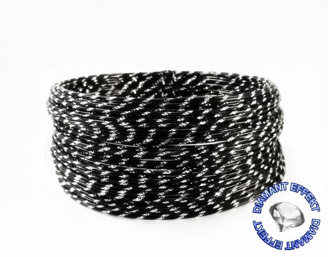 Aludraht Diamant Look 2mm x 30m SCHWARZ SPARPACK 