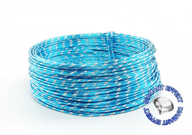 Aludraht Diamant Look 2mm x 30m TÜRKIS SPARPACK 