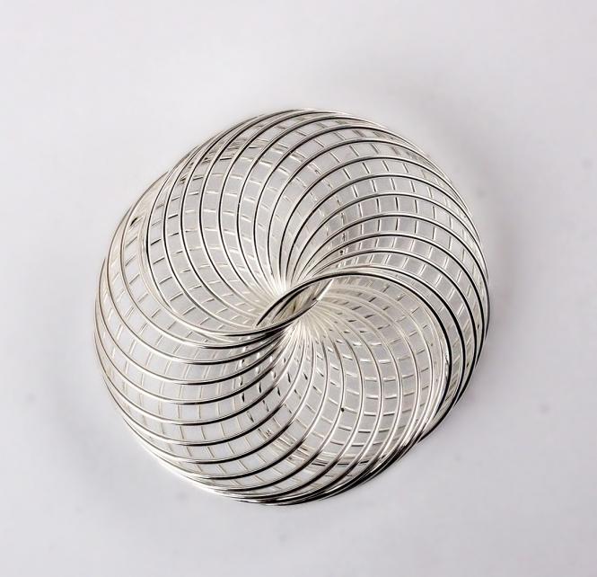 Drahträder SILBER 45mm 6 Stück 