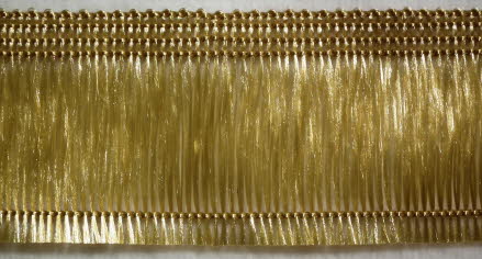 Haarfransen selbstklebend gold 40 mm 