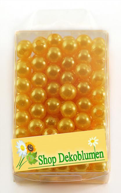 Perlen ORANGE 8mm 144 Stück 