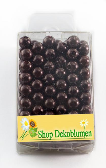 Perlen BRAUN 8mm 144 Stück 