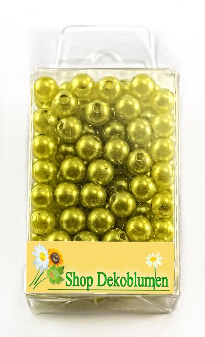 Perlen HELLGRÜN 8mm 144 Stück 