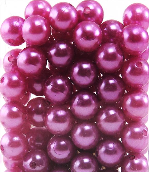 Perlen ROSA (bright lilac)14mm 72 Stück 