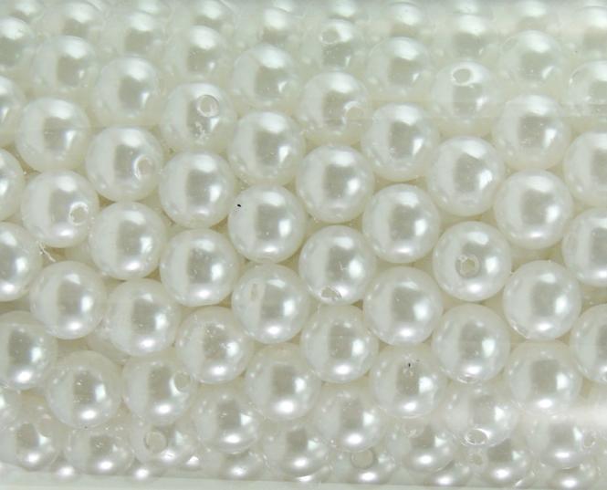 Perlen WEISS 10mm 500 Stück SPARPACK 