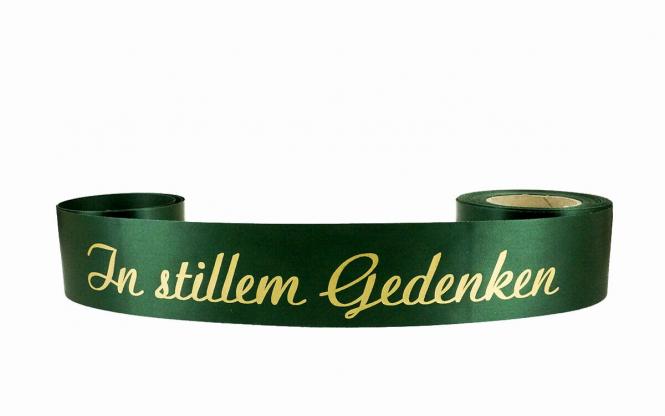 30 x Trauerspruch " In stillem Gedenken " GRÜN 